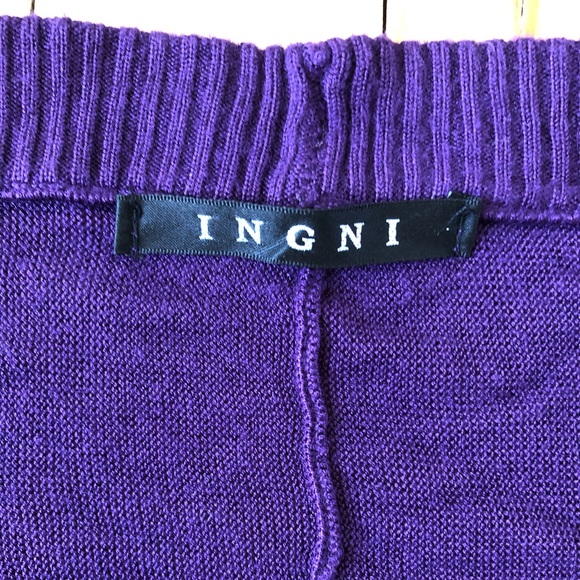 INGNI Purple Cardigan *3 for $30* - Picture 2 of 3